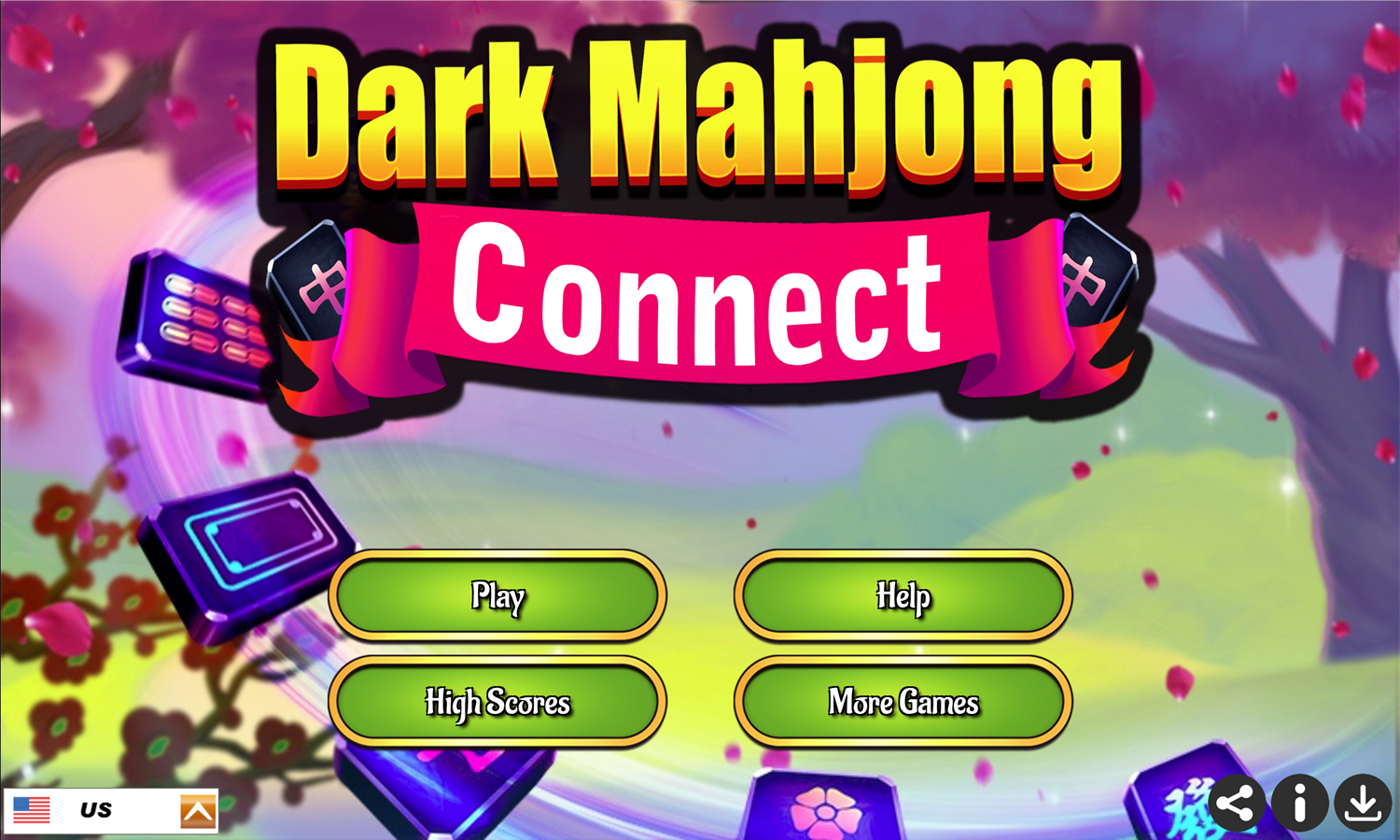 Dark Mahjong Connect